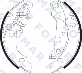 FOMAR FRICTION fo9097 -  Комплект тормозных колодок
